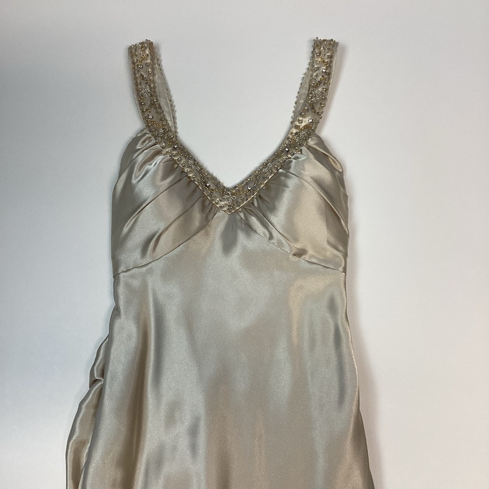 Vintage Faviana Women’s Prom Dress Size 5/6 Beige